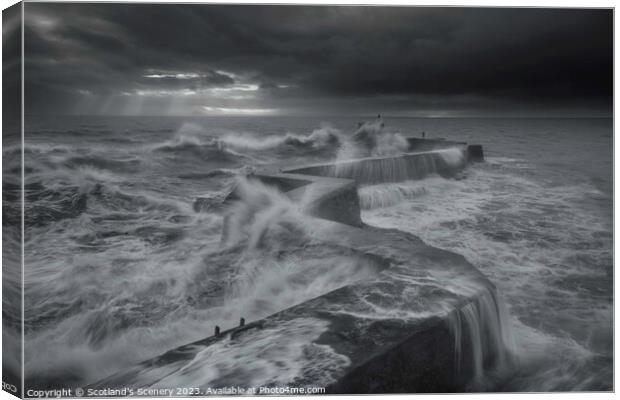 The Perfect Storm Canvas Print by Scotland's Scenery