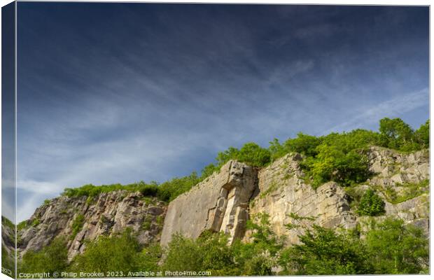 Trowbarrow Quarry Canvas Print by Philip Brookes