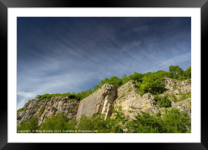 Trowbarrow Quarry Framed Mounted Print by Philip Brookes