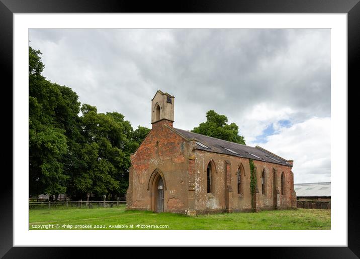 Nuthurst Mortuary Chapel Framed Mounted Print by Philip Brookes
