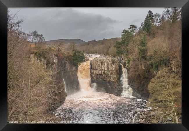 High Force Waterfall Framed Print by Richard Laidler