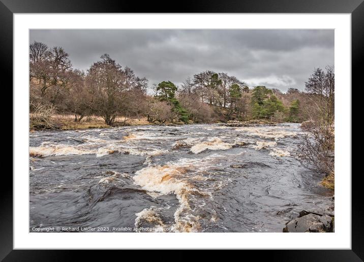 River Tees above Low Force Waterfall Framed Mounted Print by Richard Laidler