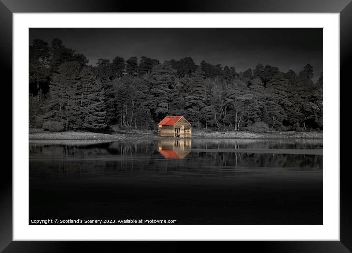 Loch Vaa, Cairngorms, Scotland. Framed Mounted Print by Scotland's Scenery