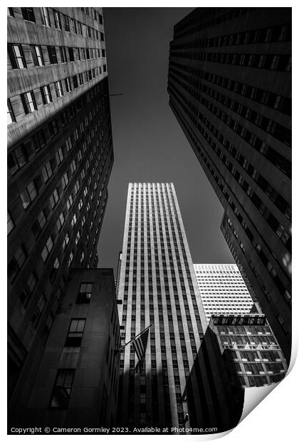 Rockefeller Centre, NYC Print by Cameron Gormley