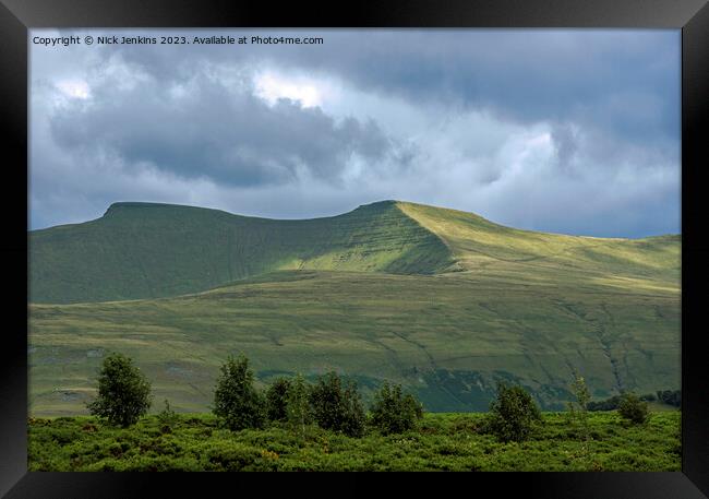Pen y Fan and Corn Du Brecon Beacons National Park Framed Print by Nick Jenkins