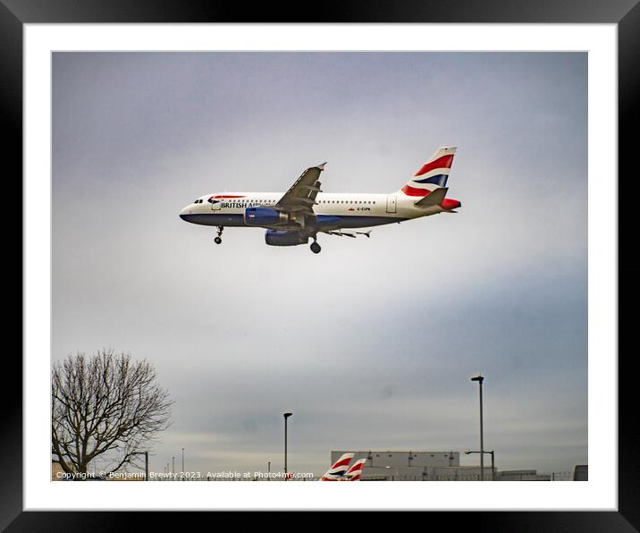 British Airways  Framed Mounted Print by Benjamin Brewty
