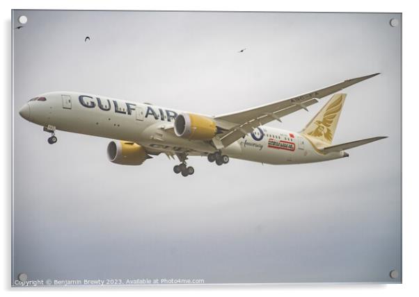 Gulf Air Acrylic by Benjamin Brewty