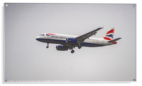 British Airways  Acrylic by Benjamin Brewty