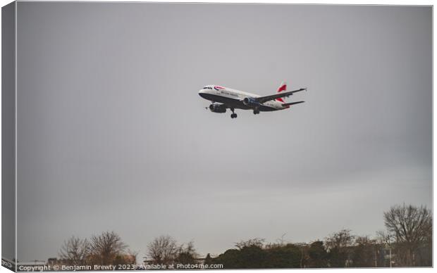 British Airways  Canvas Print by Benjamin Brewty