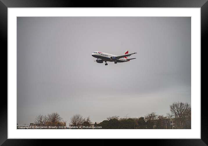 British Airways  Framed Mounted Print by Benjamin Brewty