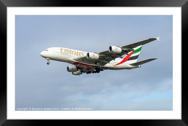 Emirates Framed Mounted Print by Benjamin Brewty