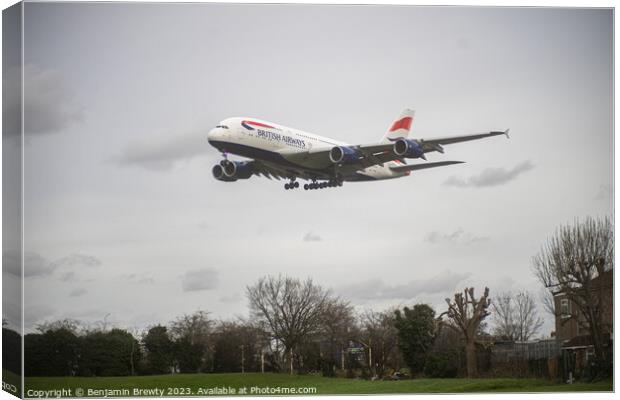 British Airways  Canvas Print by Benjamin Brewty