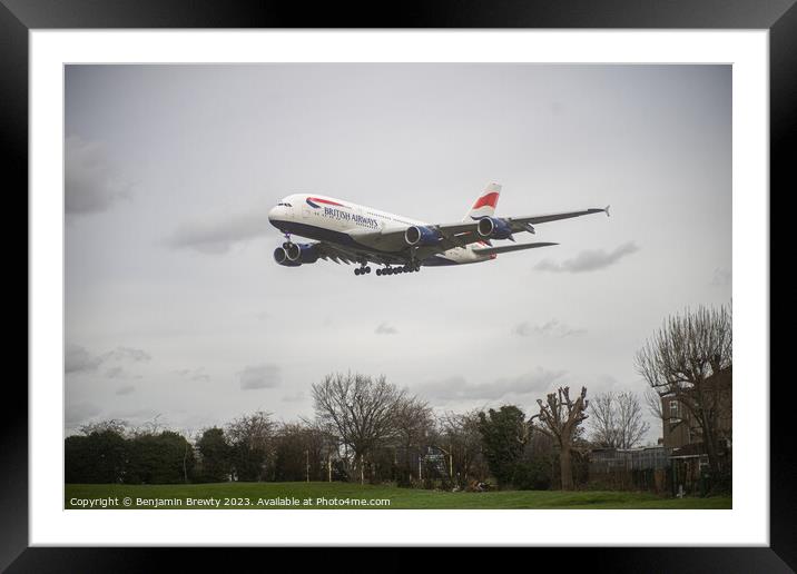 British Airways  Framed Mounted Print by Benjamin Brewty