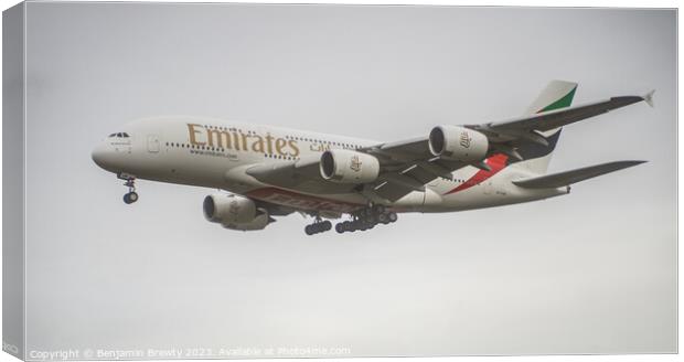 Emirates  Canvas Print by Benjamin Brewty