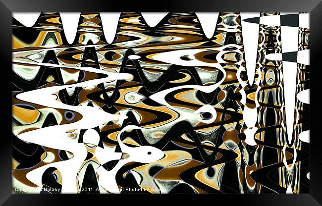 Wave Abstract V Framed Print by Natalie Kinnear
