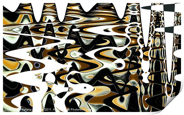 Wave Abstract V Print by Natalie Kinnear