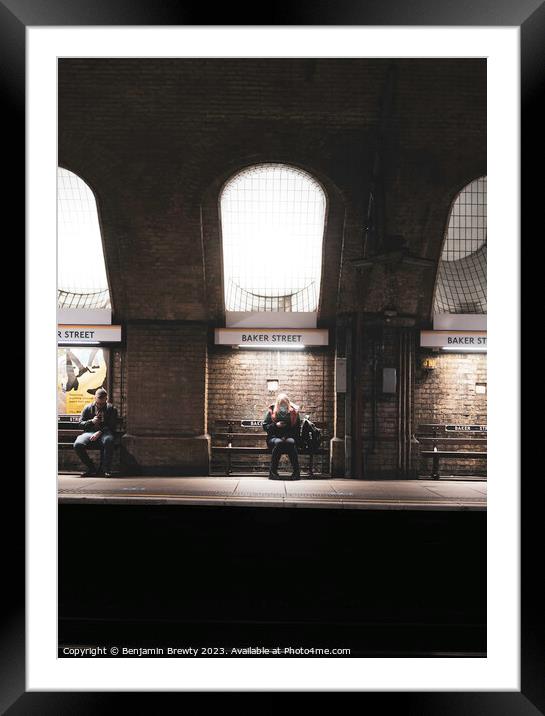 Bakers Street Station  Framed Mounted Print by Benjamin Brewty