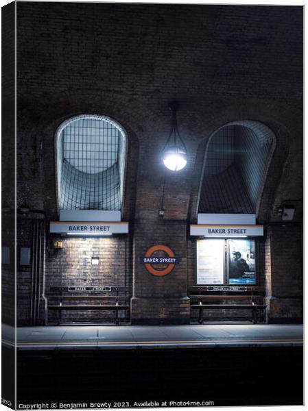 Bakers Street Station Canvas Print by Benjamin Brewty