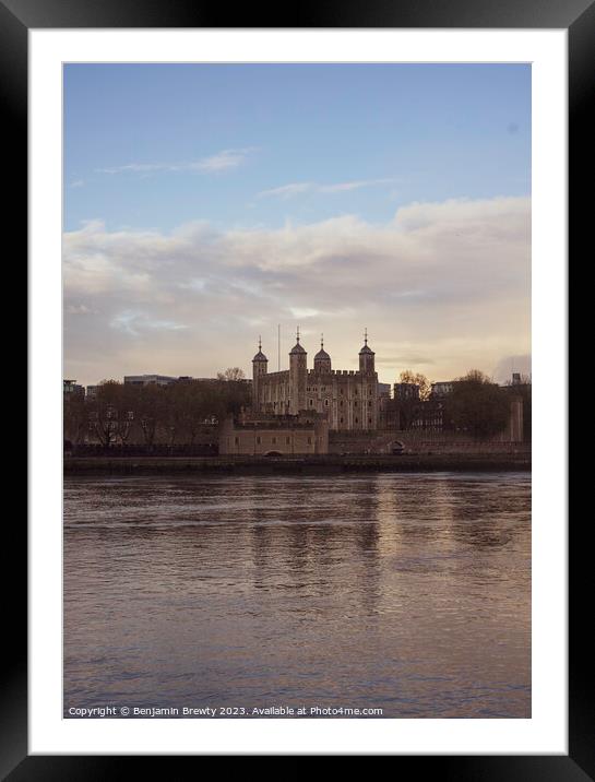 Tower Of London  Framed Mounted Print by Benjamin Brewty
