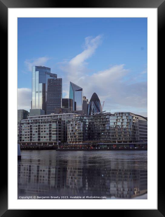 London Architecture Framed Mounted Print by Benjamin Brewty