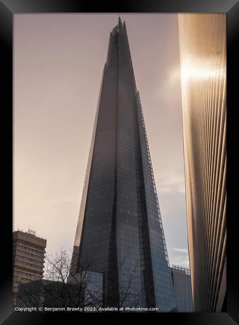 The Shard  Framed Print by Benjamin Brewty