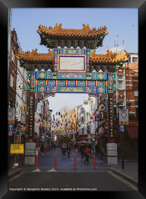 Chinatown London  Framed Print by Benjamin Brewty