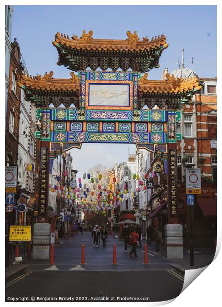 Chinatown London  Print by Benjamin Brewty