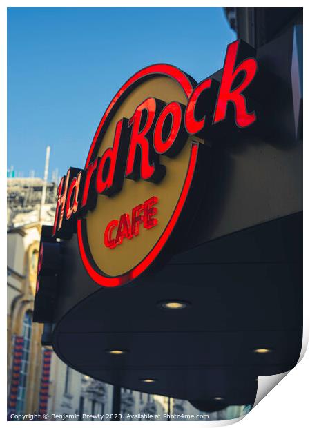 Hard Rock Cafe Print by Benjamin Brewty