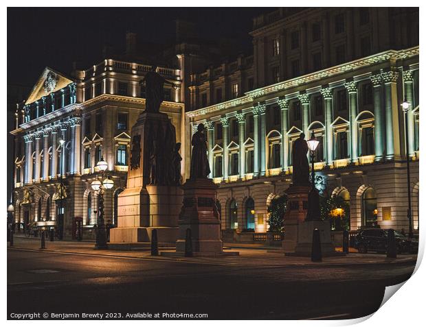 Waterloo Place Print by Benjamin Brewty