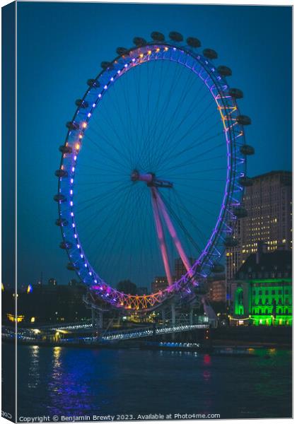 London Eye Canvas Print by Benjamin Brewty