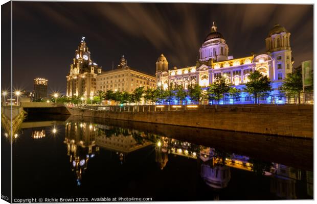 Liverpool's three graces Canvas Print by Richie Brown