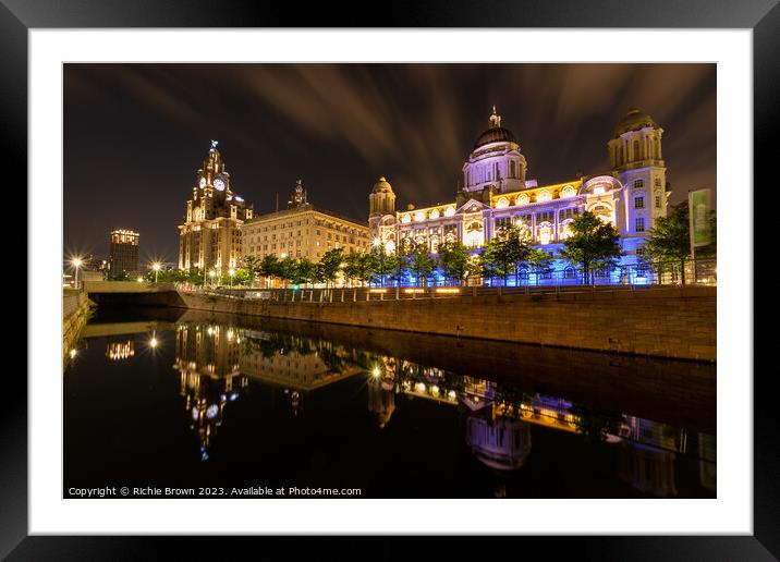 Liverpool's three graces Framed Mounted Print by Richie Brown
