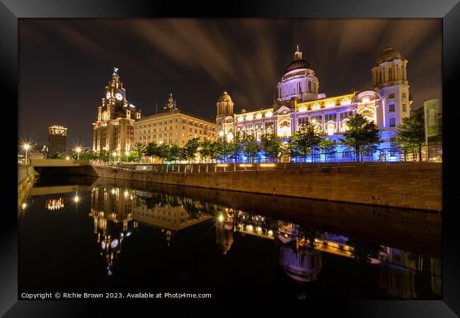 Liverpool's three graces Framed Print by Richie Brown