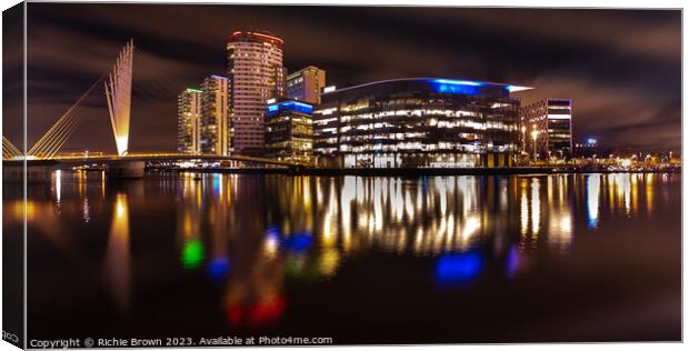 Media City Canvas Print by Richie Brown