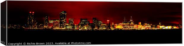 Red side of Liverpool Canvas Print by Richie Brown