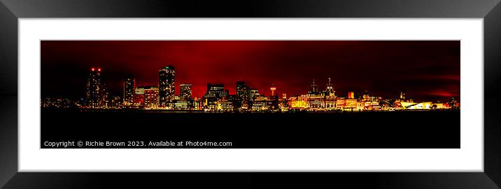 Red side of Liverpool Framed Mounted Print by Richie Brown