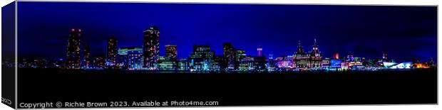 Blue side of Liverpool Canvas Print by Richie Brown