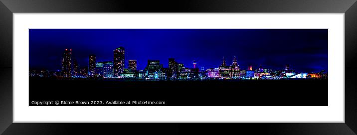Blue side of Liverpool Framed Mounted Print by Richie Brown