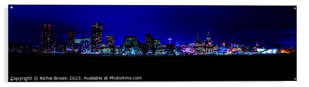 Blue side of Liverpool Acrylic by Richie Brown
