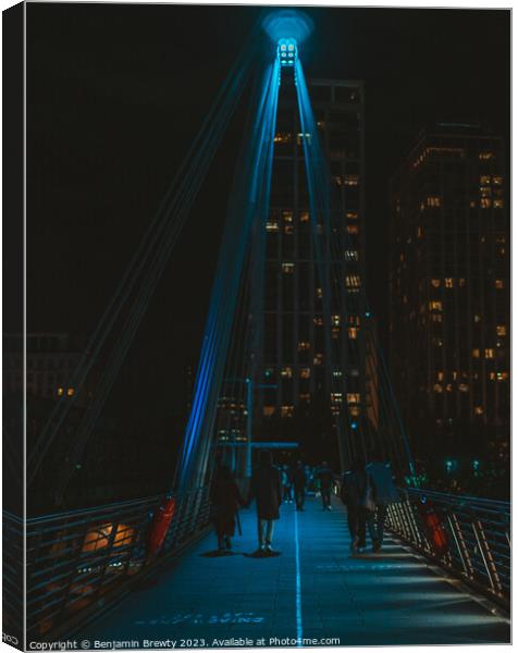 London Street Photography Canvas Print by Benjamin Brewty