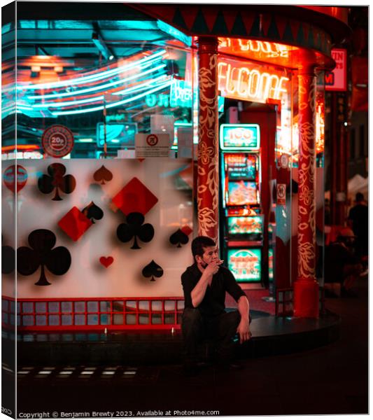 Chinatown Street Photography Canvas Print by Benjamin Brewty