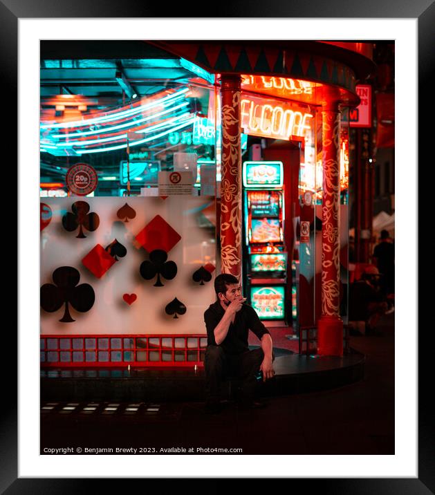 Chinatown Street Photography Framed Mounted Print by Benjamin Brewty