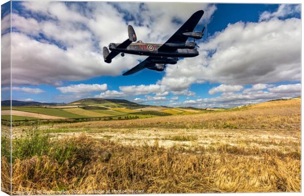 WW2 Avro Lancaster Bomber Canvas Print by Kevin Hellon