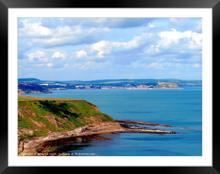 Scarborough bay Yorkshire Framed Mounted Print by john hill