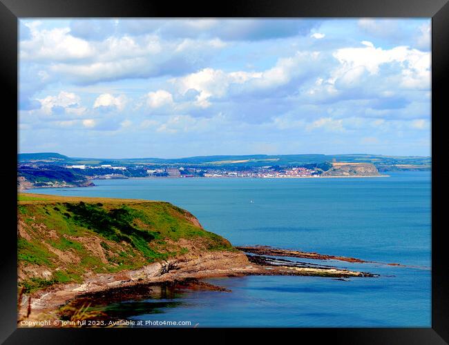 Scarborough bay Yorkshire Framed Print by john hill