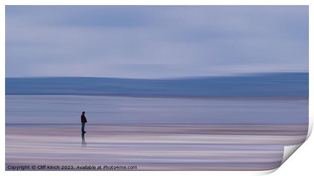 Solitude by the Sea Print by Cliff Kinch
