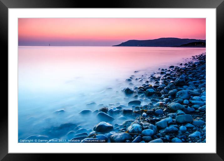 Sunset over Deganwy Estuary Framed Mounted Print by Darren Wilkes