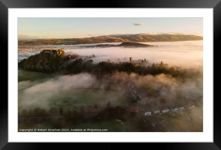 Majestic Sunrise at Stirling Castle Framed Mounted Print by Robert Strachan