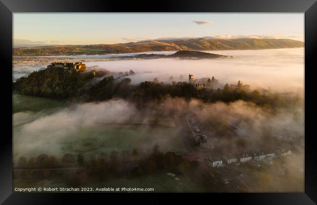 Majestic Sunrise at Stirling Castle Framed Print by Robert Strachan