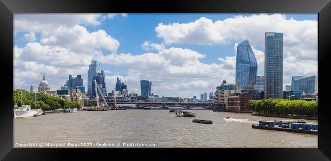 London Skyline 2022 Framed Print by Margaret Ryan